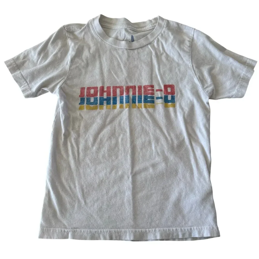 Johnnie O White Logo T-Shirt - Boy's Size 4